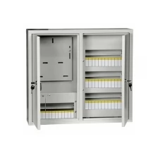 Распределительный шкаф ЩУРн, 48 мод., IP31, навесной, сталь, серая дверь, с клеммами | код. MKM35-N-48-31-ZO | IEK ( 1шт. )