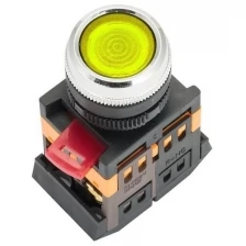 Кнопка ABLFS-22 с подсветкой желтая NO+NC 230В EKF PROxima ablfs-22-y