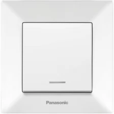 Выключатель Panasonic Arkedia (WMTC00442WH-RU), белый глянцевый