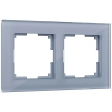 рамка Werkel из стекла на 2 поста Favorit серый W0021115