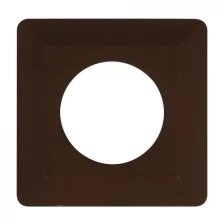 Защитная рамка для выключателей и розеток 1-местная коричневый duwi 25126 2
