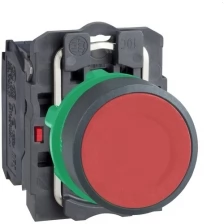 Кнопка красная без фиксации 1НЗ (в сборе) Schneider Electric, XB5AA42