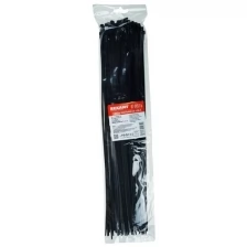 Хомут-стяжка кабельная нейлоновая REXANT 450 x4,8 мм, черная, упаковка 100 шт.