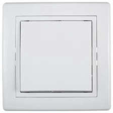Выключатель с рамкой Aling-conel 605.000 одноклавишный скрытая установка белый