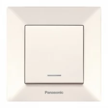 Выключатель Panasonic Karre&Arkedia скрыт. 1кл. 2хпол. с подсветкой IP20 бежевый (упак.:1шт) (WKTT00442BG-RU)