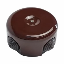 Керамическая распределительная коробка коричневая