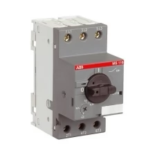 MS116-0.25 автоматический выключатель с регулируемой тепловой защитой (0.16-0.25А) 50kА ABB, 1SAM250000R1002