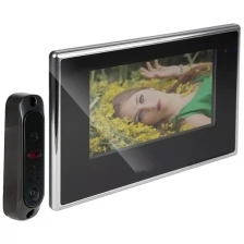 Проводной видеодомофон высокого разрешения HDcom B-714T AHD (7-дюймовый сенсорный монитор с записью видео по движению) в подарочной упаковке