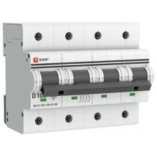 Автоматический выключатель 4P 100А (D) 15кА ВА 47-125 EKF PROxima mcb47125-4-100D