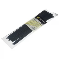 Хомут-стяжка 370х4.0 пластик черный (100шт.) Эврика ER-14370