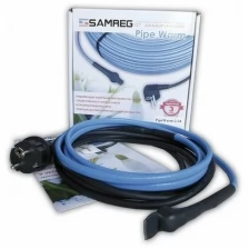 Готовый комплект греющего кабеля резистивного Samreg PipeWarm (16м) для обогрева труб снаружи