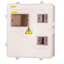 Щит учёта электроэнергии СК 3/6 дверь IP-55, пластиковый, навесной. (ВхШхГ:370х325х105мм) крзми