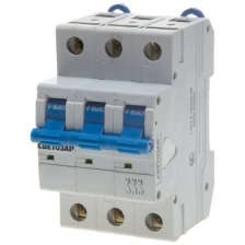 Выключатель автоматический СВЕТОЗАР 3-полюсный, 16 A, "B", откл. сп. 6 кА, 400 В {SV-49053-16-B}