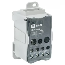 Блок распределительный КБР на DIN-рейку и монтажную панель 500A EKF PROxima plc-kbr500