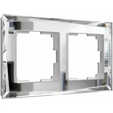 Рамка из стекла на 2 поста Diamant зеркальный W0021220
