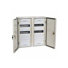 Распределительный шкаф UNIVERSAL, 96 мод., IP54, навесной, сталь, серая дверь, с клеммами | код. MKM11-N-2x48-54-Z-U | IEK ( 1шт. )