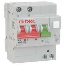Выключатель автоматический дифференциального тока 2п C 32А 30мА 6кА тип A YON MDV63 | код MDV63-22C32-A | DKC ( 1шт. )