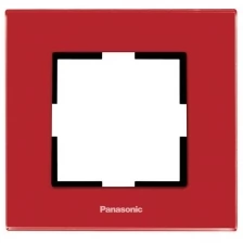 Рамка Panasonic Karre Plus WKTF08013GC-RU декоративная 1x стекло бордовый упак.1шт