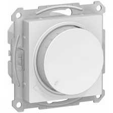 ATLASDESIGN светорегулятор (диммер) поворотно-нажимной, 630Вт, мех., белый Schneider Electric ATN000136