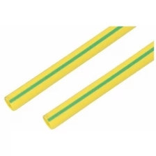 Термоусаживаемая трубка Rexant 40,0/20,0 мм, желто-зеленая, упаковка 10 шт. по 1 м 24-0008