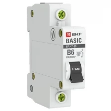 Автоматический выключатель EKF Basic mcb4729-1-16-B