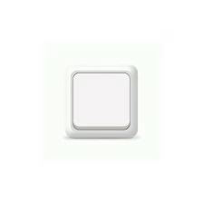 Выключатель (3 шт в комплекте, цена за шт) UNIVersal Олимп, 1 клавиша белый (пластиковое огнеупорное основание) открытой установки