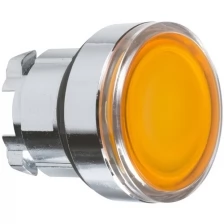 Головка для кнопки желтой с подсветкой LED с фиксацией ZB4BH053