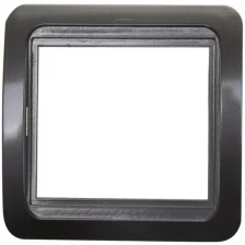 Накладная панель СВЕТОЗАР Гамма цвет темно-серый металлик одинарная SV-54145-DM