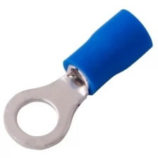 Наконечник кольцевой изолированный Rexant НКИ, d 6,5 мм, 1,5 - 2,5 мм², синий, 10 шт