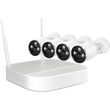 Система видеонаблюдения для дома Kvadro Vision Cloud-03-4 (P1592RU) - беспроводной комплект наблюдения на 4 камеры с записью в облако