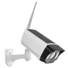 Настенные Без бренда Фонарь-муляж камеры видеонаблюдения, 4 режима, 2 аккумулятора, солнечная батарея, 7.5 х 8 см