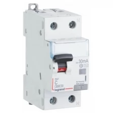 Выключатель автоматический дифференциального тока 2п (1P+N) C 20А 30мА тип AC 10кА DX3 2мод. Leg 411003 (Цена за: 1 шт.)