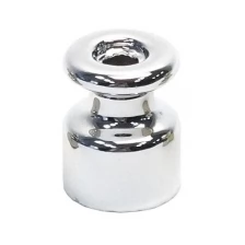 Изолятор керамический 19х24 мм серебро (упаковка 50 шт)