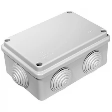 Коробка распределительная Промрукав (40-0340) для открытой установки 120х80х50 мм 6 вводов серая IP55 безгалогенная