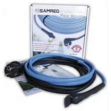 Готовый комплект греющего кабеля резистивного Samreg PipeWarm (8м) для обогрева труб снаружи