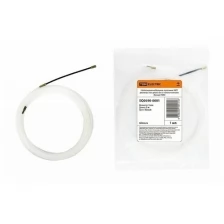 Нейлоновая кабельная протяжка НКП диаметр 3мм длина 5м с наконечниками (белая) TDM, цена за 1 шт