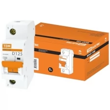 Автоматический выключатель TDM ELECTRIC ВА47-100 1Р 125А 10кА х-ка D (SQ0207-0093)