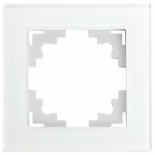 Рамка 1-местная, серия Катрин, GFR00-7001-01, белый
