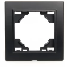 Рамка одноместная, серия Эрна, PFR00-9001-03, черный