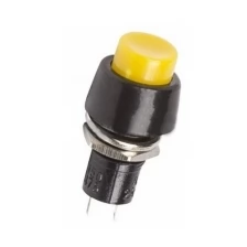 Выключатель-кнопка 250V 1А (2с) ON-OFF желтая REXANT Артикул 36-3072 (10_шт)