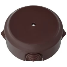 Монтажная коробка с сальниками для ОУ/распаячная коробка D94 "ретро", шоколад