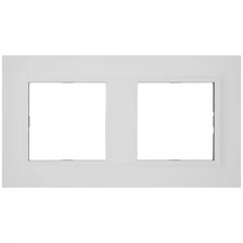 Рамка для розеток и выключателей Legrand Structura 2 поста, цвет белый