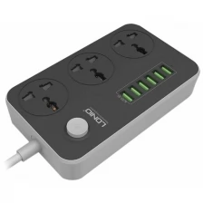 Cетевой фильтр (удлинитель) Ldnio Power Socket 3 розетки 6 USB SC3604