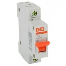 TDM ELECTRIC Выключатель автоматический TDM ВА47-63, 1п, 50 А, 4.5 кА