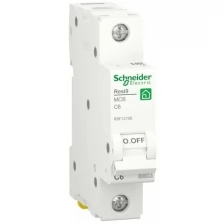 Выключатель автоматический 1П 6А характеристика С 6000A (АВ) RESI9 Schneider Electric R9F12106