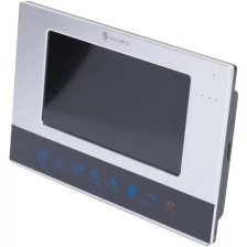 Цветной монитор видеодомофона 7" формата AHD, с сенсорным упралением, с детектором движения, функцией фото- и видеозаписи