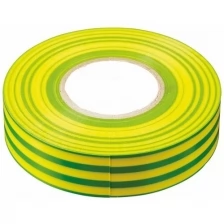 Изоляционная лента STEKKER INTP01319-20 0,13*19мм, 20 м. желто-зеленая