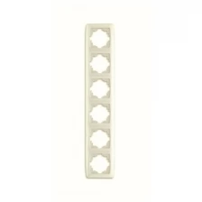 Рамка 6м вертик Carmen белый встроенный монтаж (Viko), арт. 90571006