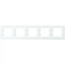 Рамка 5м гориз Defne белый встроенный монтаж (Makel), арт. 42001705