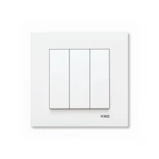 Выключатель 3 кл Karre белый встроенный монтаж (Viko), арт. 90960068